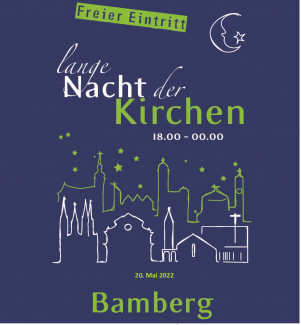 Flyer mit Infos über die Lange Nacht der Kirchen in Bamberg