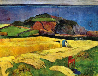 Bild von Paul Gauguin: Ernte am Meer