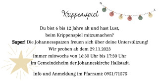 Flyer Krippenspiel