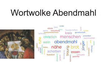 Wortwolke Abendmahl